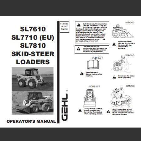 gehl skid steer 4625sx operators book|4625 gehl skid steer.